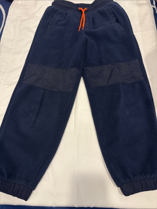 Get after it Other - Navy Fleece Utility Pants/Jogger Pants with Orange Drawstring